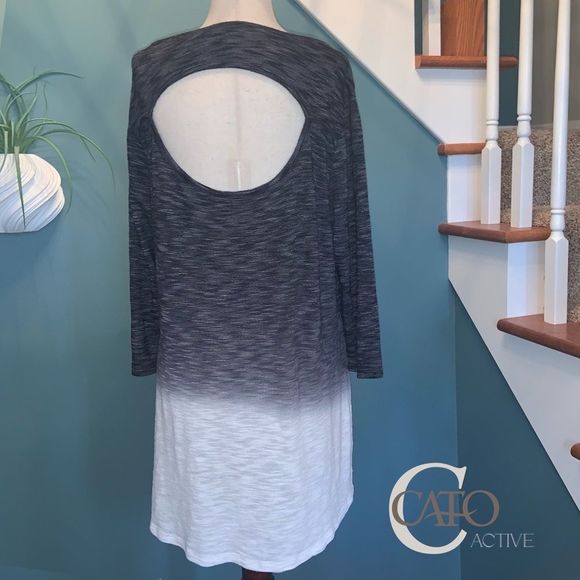 CATO ACTIVE TOP | 3/4 SLEEVE CUT OUT BACK | LIKE NEW | NO FLAWS | XL - Picture 2 of 8